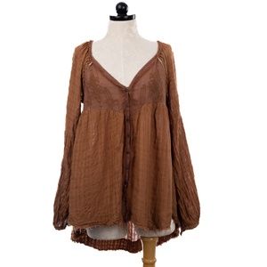 Free People Embroidered Tunic